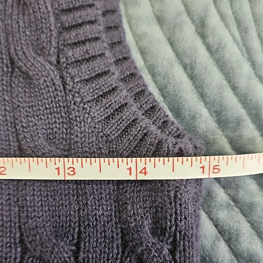 Polo by Ralph Lauren Men's Gray Cable Knit Sweater Vest